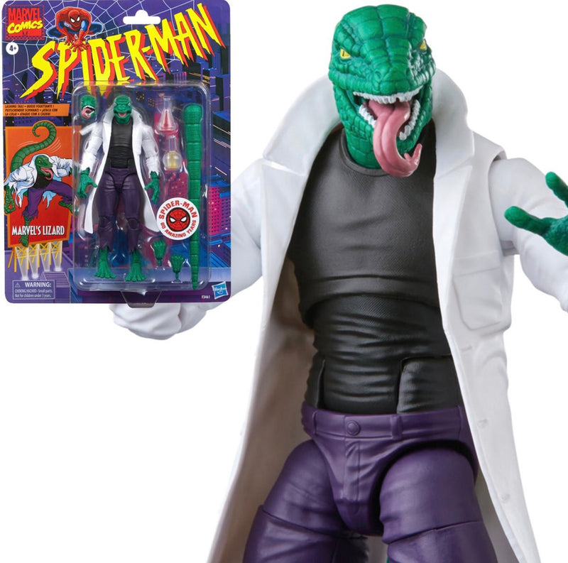 Spider-Man Retro Marvel Legends Lizard 6-Inch Action Figure Presale